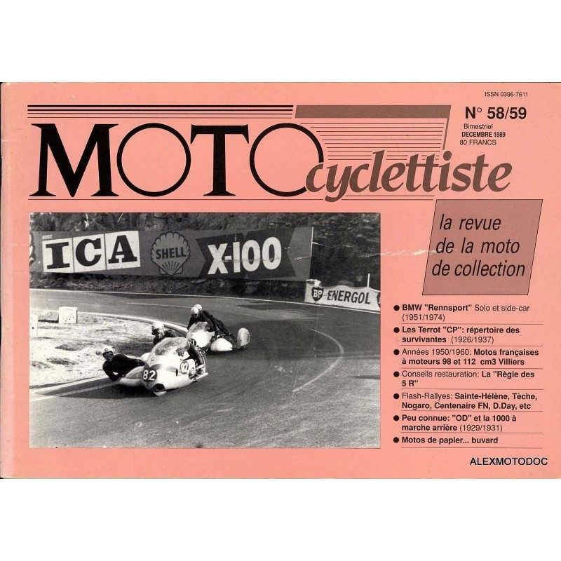 Motocyclettiste n° 58-59